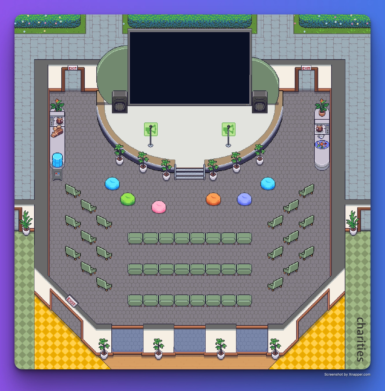 The Auditorium inside the Campus virtual venue