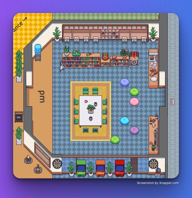 The Boardroom inside the Campus virtual venue