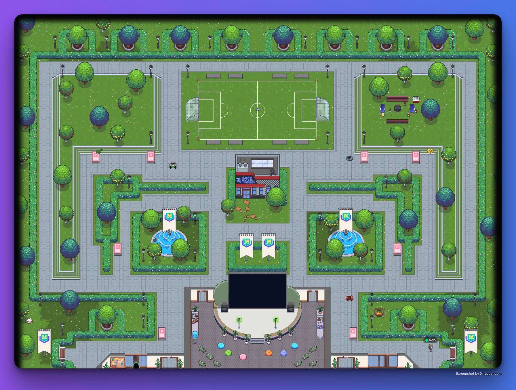 Breakout Gardens inside the Campus virtual venue