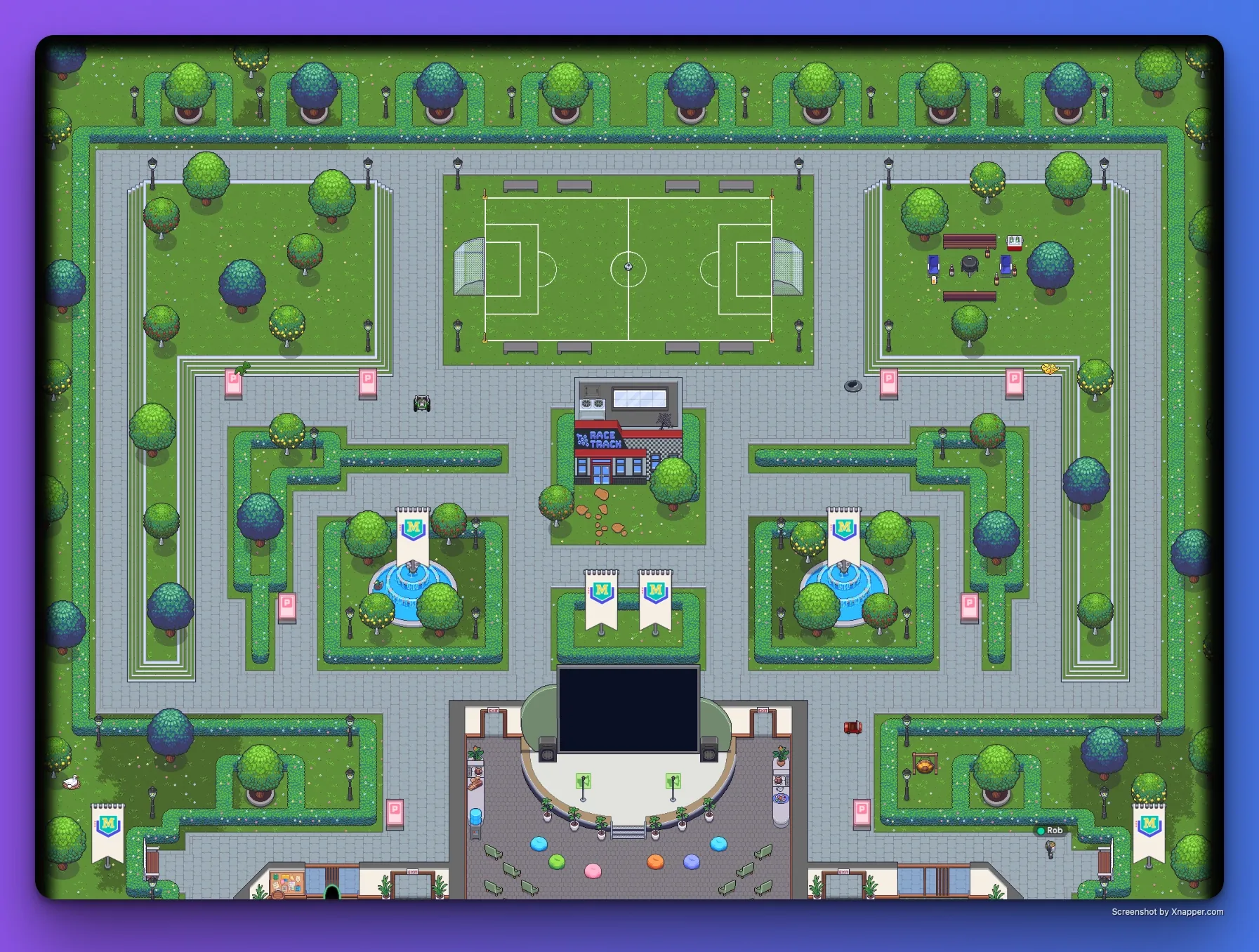 Breakout Gardens inside the Campus virtual venue